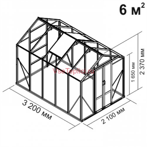 Теплица из стекла Botanik Mini Теплица из стекла Botanik Mini