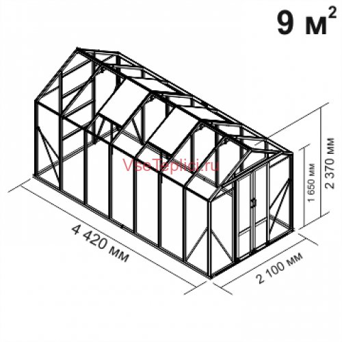 Теплица из стекла Botanik Mini Теплица из стекла Botanik Mini