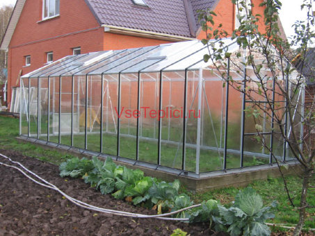 Стеклянная теплица АСГ 2,92 м