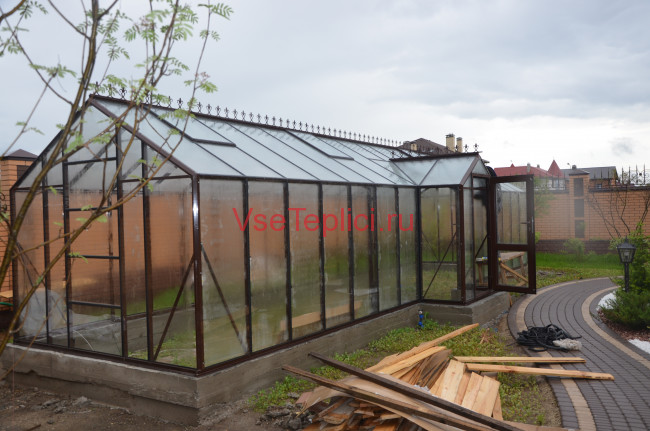 Теплица из стекла Botanik Mini 12 кв м