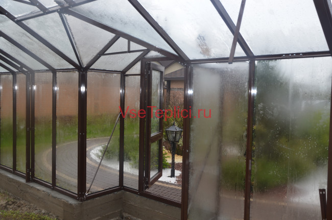Теплица из стекла Botanik Mini 14 кв м