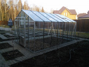 Стеклянная теплица АСГ 2,92 м 20 кв м