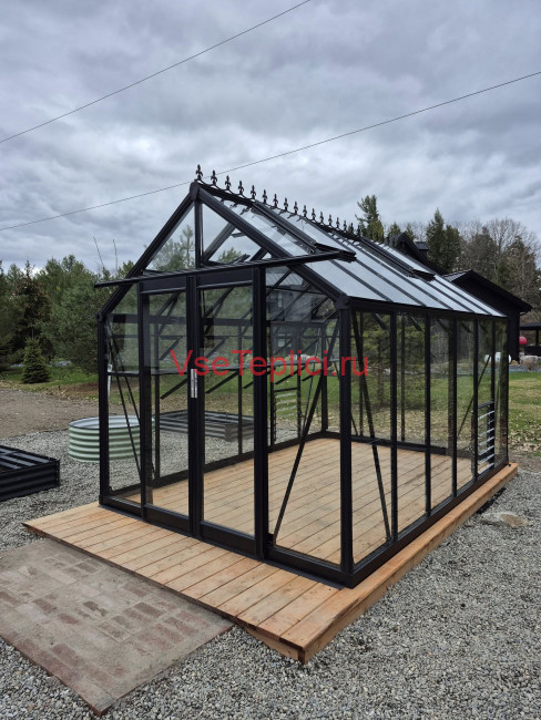 Алюминиевая теплица "TeploGarden" 10 кв. м. 4,24*2,44 Алюминиевая теплица "TeploGarden" 10 кв. м. 4,24*2,44