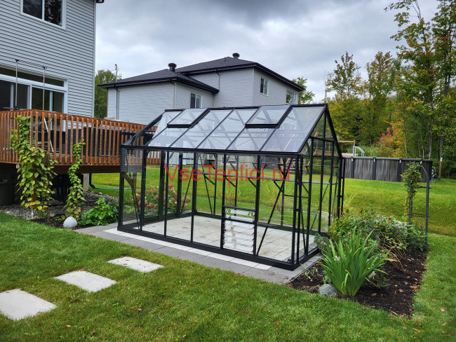 Алюминиевая теплица "TeploGarden" 7 кв. м. 3,04*2,44 Алюминиевая теплица "TeploGarden" 7 кв. м. 3,04*2,44