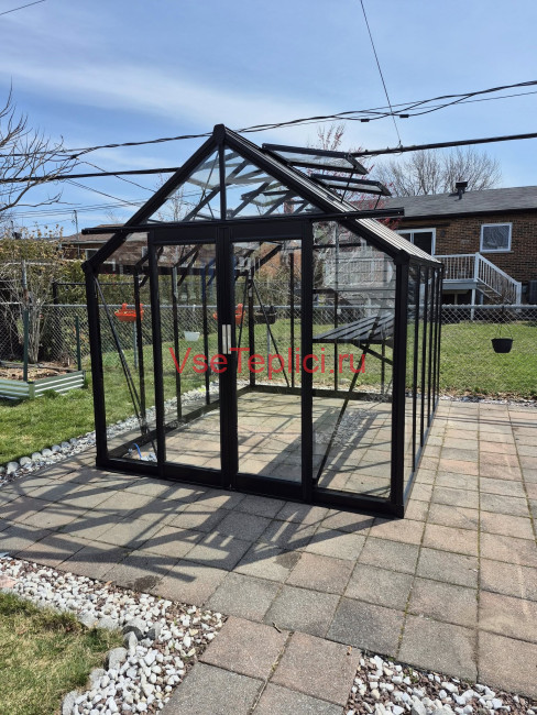 Алюминиевая теплица "TeploGarden" 7 кв. м. 3,04*2,44 Алюминиевая теплица "TeploGarden" 7 кв. м. 3,04*2,44