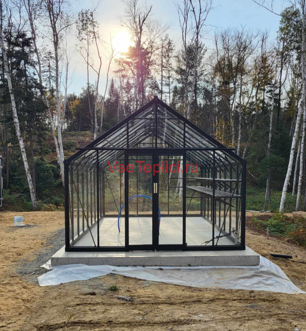 Алюминиевая теплица "TeploGarden" M 19 кв. м. 5,54*3,06 