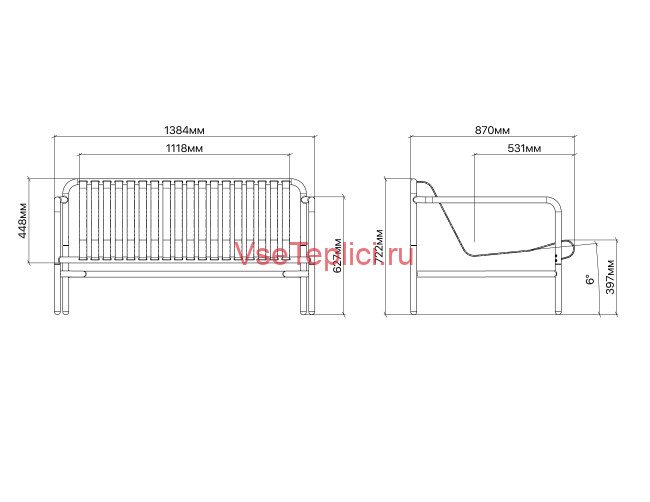 Диван глубокий Flow