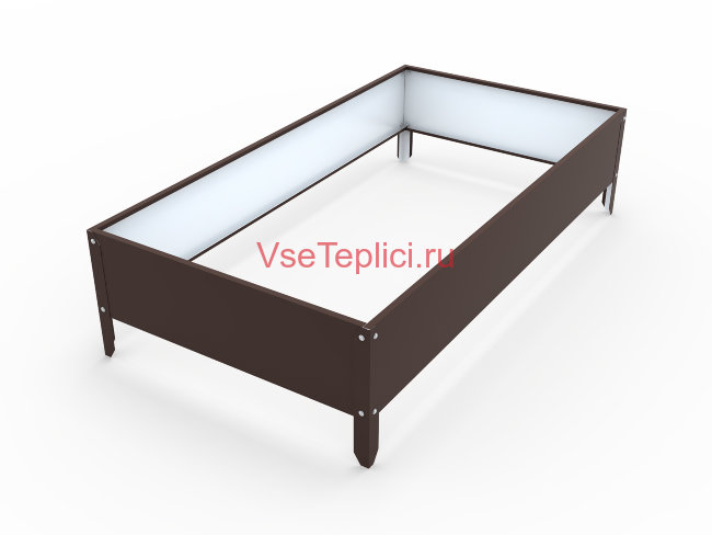 Грядки  оцинкованные профиль СТАНДАРТ высота бортика 17 см