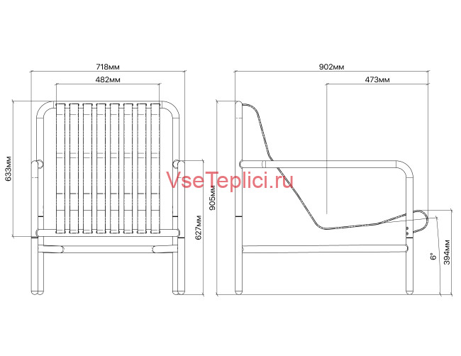 Кресло высокое Flow