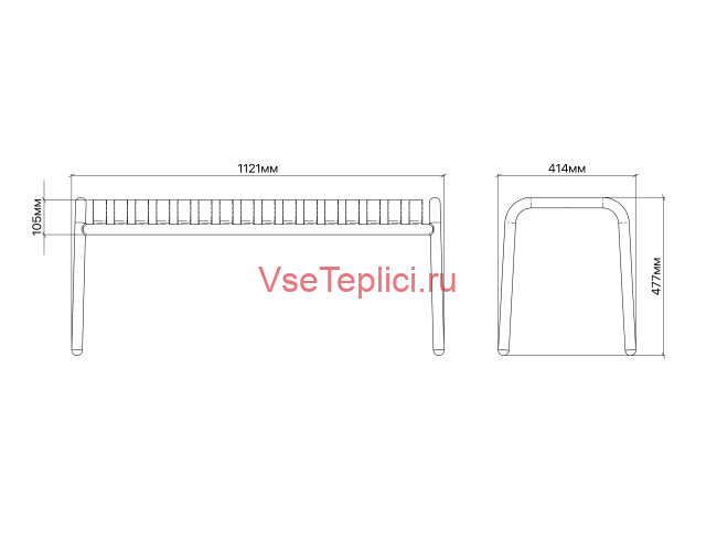Скамья прямая Flow